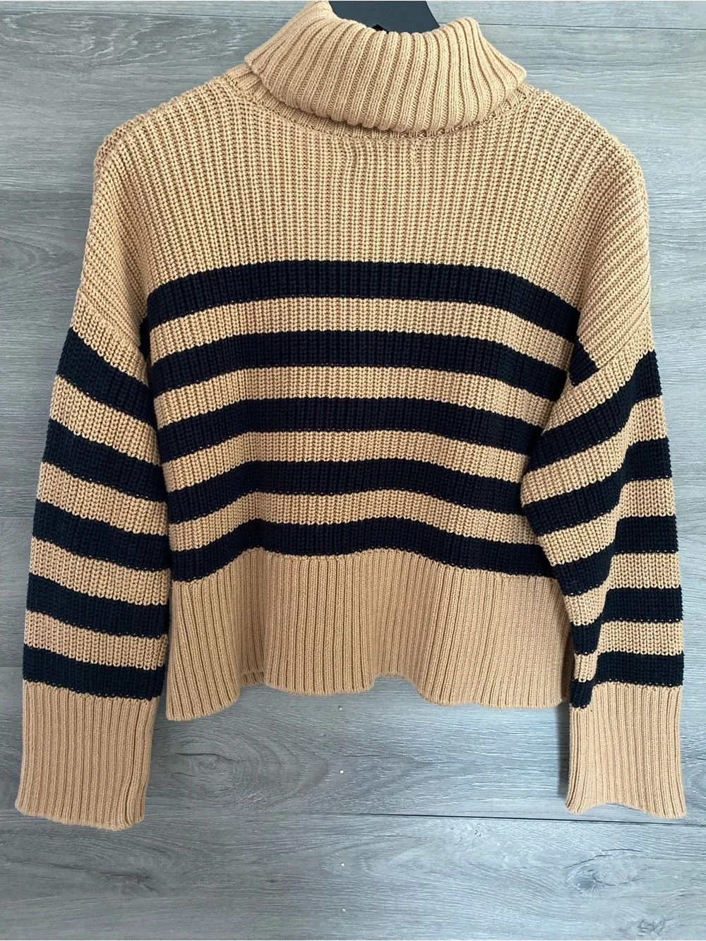 Quince Organic Cotton Split Hem Turtleneck Sweater - Picture 7 of 7